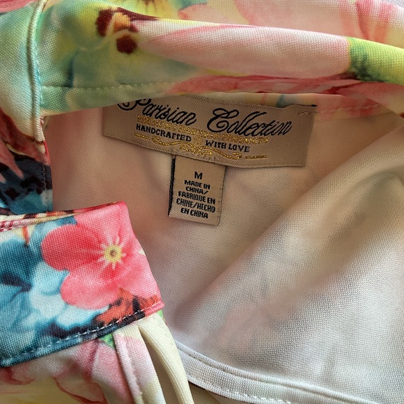 Parisian Collection Floral Halter Neck Dress Size M - Picture 6 of 8